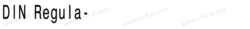 DIN Regula字体转换